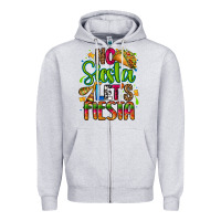 Heather Grey no siesta lets fiesta Zipper Hoodie - CTS Tumbler Store