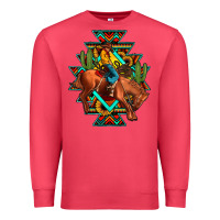 Cardinal aztec rodeo cowboy Premium Sweatshirt - JahusDesignShop