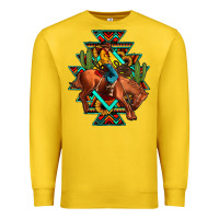 Lemon aztec rodeo cowboy Premium Sweatshirt - JahusDesignShop