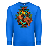 True Royal aztec rodeo cowboy Premium Sweatshirt - JahusDesignShop