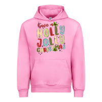 Fuchsia Pink have a holly jolly christmas Urban Hoodie - MaliasSmallBusiness
