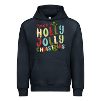 Navy have a holly jolly christmas Urban Hoodie - MaliasSmallBusiness