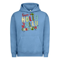 Pigment Pebble Blue have a holly jolly christmas Urban Hoodie - MaliasSmallBusiness