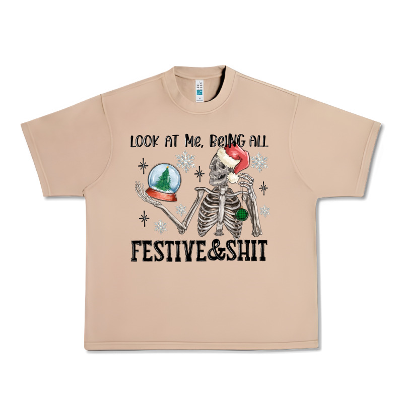 Look At Me Being All Festive And Shit Urban Heavy Tee by MaliasSmallBusiness | Teevron