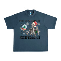 Midnight Navy look at me being all festive and shit Urban Heavy Tee - MaliasSmallBusiness