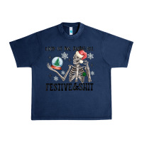 Navy look at me being all festive and shit Urban Heavy Tee - MaliasSmallBusiness
