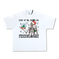 White look at me being all festive and shit Urban Heavy Tee - MaliasSmallBusiness