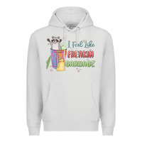 Dove Grey i feel like garbage raccoon Premium Hoodie - MaliasSmallBusiness