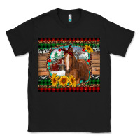 Black christmas farm and horse Classic Tee - RanaPortraitStore