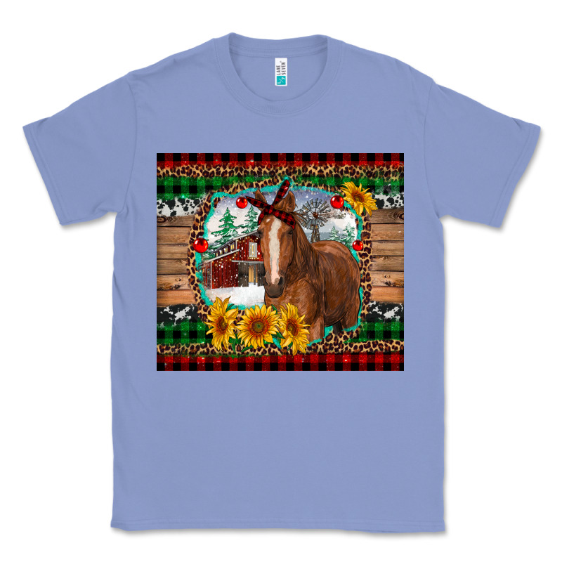 Christmas Farm And Horse Classic Tee by RanaPortraitStore | Teevron