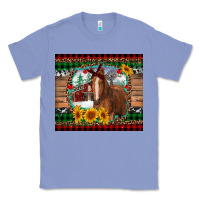 Colony Blue christmas farm and horse Classic Tee - RanaPortraitStore