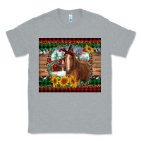 Heather Grey christmas farm and horse Classic Tee - RanaPortraitStore