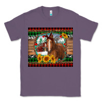 Lavender christmas farm and horse Classic Tee - RanaPortraitStore