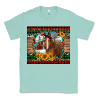 Seafoam christmas farm and horse Classic Tee - RanaPortraitStore