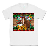 White christmas farm and horse Classic Tee - RanaPortraitStore