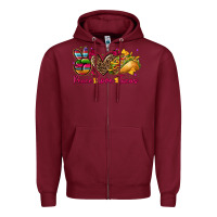 Burgundy peace love tacos Zipper Hoodie - CTS Tumbler Store