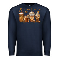 Navy melanin afro coffee cups Premium Sweatshirt - Jasminsmagicworld