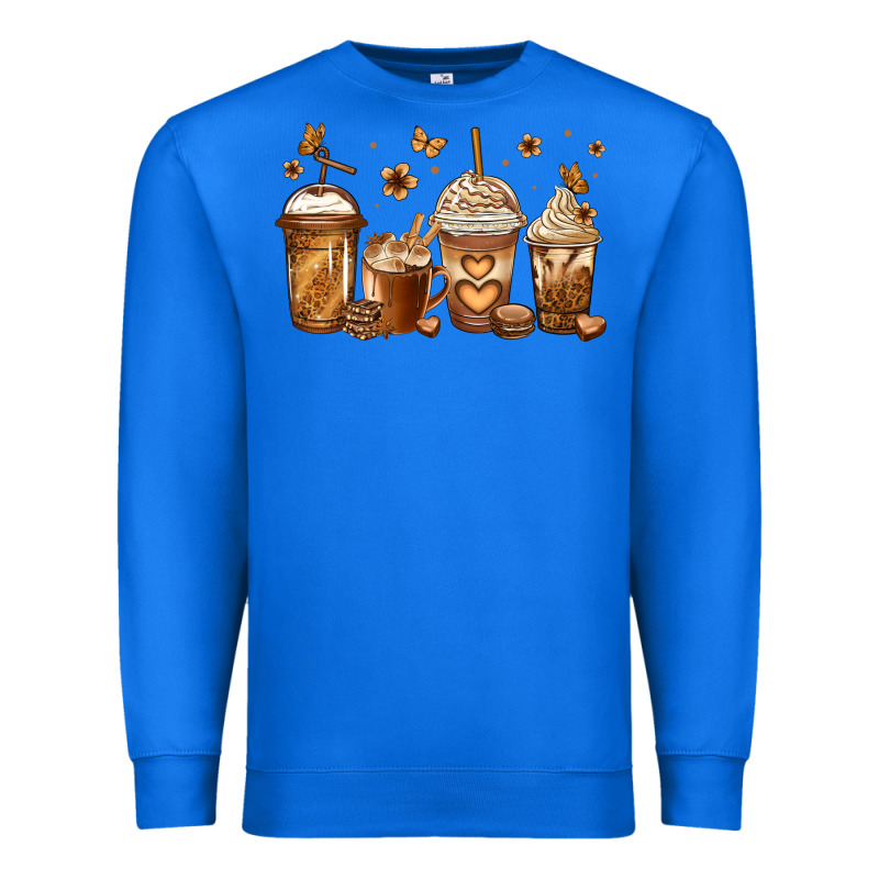 Melanin Afro Coffee Cups Premium Sweatshirt by Jasminsmagicworld | Teevron