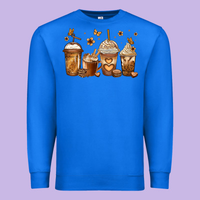Melanin Afro Coffee Cups Premium Sweatshirt Designed By Jasminsmagicworld