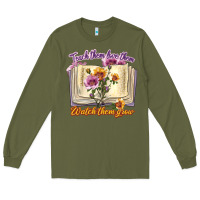 Army Green watch them grow Long Sleeve Tee - texasbilliewilder