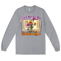 Heather Grey watch them grow Long Sleeve Tee - texasbilliewilder
