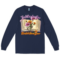 Navy watch them grow Long Sleeve Tee - texasbilliewilder