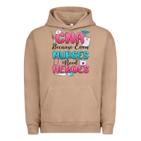 Pigment Burro cna because even nurses need heroes Urban Hoodie - MaliasSmallBusiness