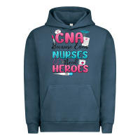 Pigment Midnight Navy cna because even nurses need heroes Urban Hoodie - MaliasSmallBusiness