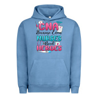 Pigment Pebble Blue cna because even nurses need heroes Urban Hoodie - MaliasSmallBusiness
