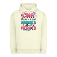 Pigment Pistachio cna because even nurses need heroes Urban Hoodie - MaliasSmallBusiness