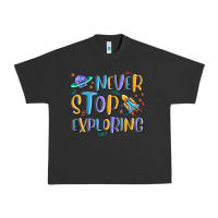 Pigment Black never stop exploring Urban Heavy Tee - MaliasSmallBusiness