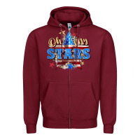 Burgundy oh my stars Zipper Hoodie - Zillion Design Studio