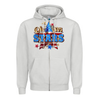 Dove Grey oh my stars Zipper Hoodie - Zillion Design Studio