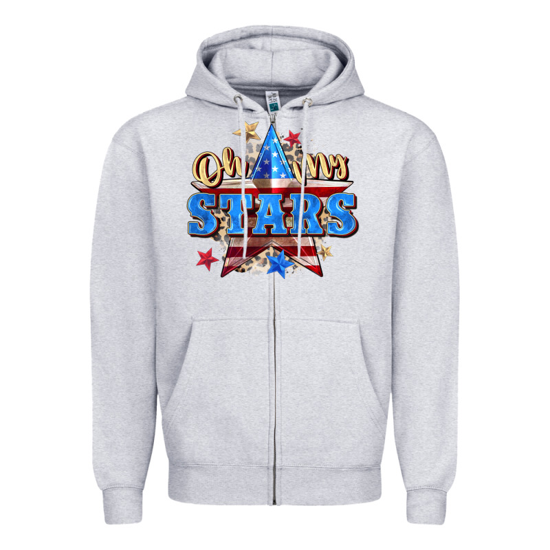 Oh My Stars Zipper Hoodie by Zillion Design Studio | Teevron