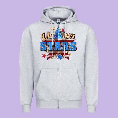 Oh My Stars Zipper Hoodie Designed By Zillion Design Studio