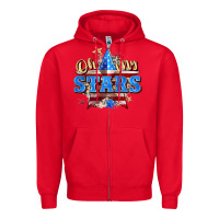 Red oh my stars Zipper Hoodie - Zillion Design Studio