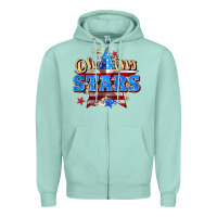 Seafoam oh my stars Zipper Hoodie - Zillion Design Studio