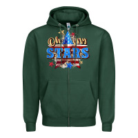 Sports Green oh my stars Zipper Hoodie - Zillion Design Studio