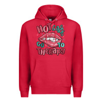 Cardinal hot girls go to therapy Premium Hoodie - MaliasSmallBusiness