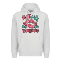 Dove Grey hot girls go to therapy Premium Hoodie - MaliasSmallBusiness