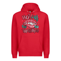 Red hot girls go to therapy Premium Hoodie - MaliasSmallBusiness