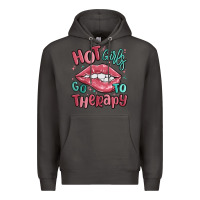 Smoke hot girls go to therapy Premium Hoodie - MaliasSmallBusiness