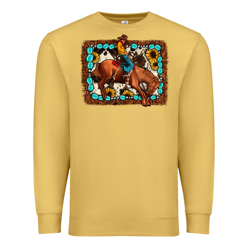Rodeo Cowboy Premium Sweatshirt by JahusDesignShop | Teevron