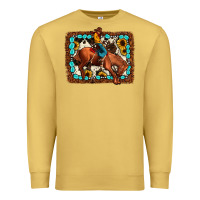 Antique Gold rodeo cowboy Premium Sweatshirt - JahusDesignShop