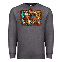 Charcoal Heather rodeo cowboy Premium Sweatshirt - JahusDesignShop