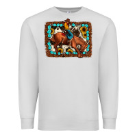 Dove Grey rodeo cowboy Premium Sweatshirt - JahusDesignShop