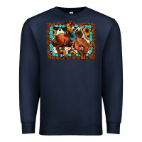Navy rodeo cowboy Premium Sweatshirt - JahusDesignShop