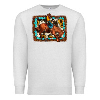 Oatmeal Heather rodeo cowboy Premium Sweatshirt - JahusDesignShop