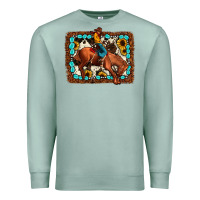 Seafoam rodeo cowboy Premium Sweatshirt - JahusDesignShop