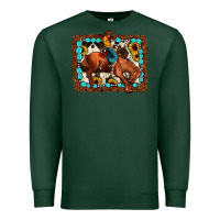 Sports Green rodeo cowboy Premium Sweatshirt - JahusDesignShop